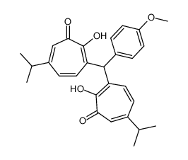 α,α-bis(2-hydroxy-6-isopropyltropon-3-yl)-4-methoxytoluene Structure