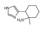 1-methyl-2-(1H-imidazol-4-yl)cyclohexylamine结构式