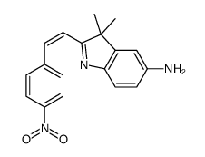 3,3-dimethyl-2-[2-(4-nitrophenyl)ethenyl]indol-5-amine Structure