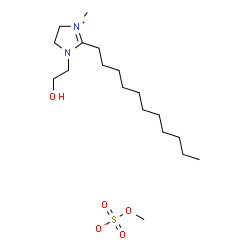 4,5-dihydro-1-(2-hydroxyethyl)-3-methyl-2-undecyl-1H-imidazolium methyl sulphate Structure