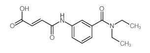 (E)-4-{3-[(Diethylamino)carbonyl]anilino}-4-oxo-2-butenoic acid结构式