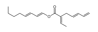 octa-1,3-dienyl 2-ethylidenehepta-4,6-dienoate Structure