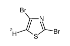 2,4-dibromo-5-deuterothiazole结构式