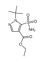 ethyl 1-t-butyl-5-sulfamoylpyrazole-4-carboxylate Structure