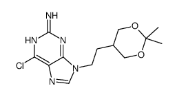 6-chloro-9-[2-(2,2-dimethyl-1,3-dioxan-5-yl)ethyl]purin-2-amine结构式