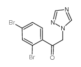 1-(2,4-二溴苯基)-2-(1H-1,2,4-噻唑-1-基)-乙酮结构式