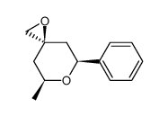 (2RS,4SR,6RS)-2-methyl-6-phenyl-tetrahydropyran-4-spiro-2'-oxirane结构式