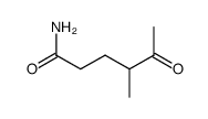 4-methyl-5-oxo-hexanoic acid amide Structure