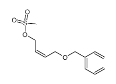 (Z)-4-(phenylmethoxy)-2-butenyl methanesulfonate结构式