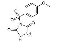 4-(4-methoxy-benzenesulfonyl)-[1,2,4]triazolidine-3,5-dione结构式