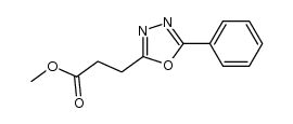 methyl 3-(5-phenyl-1,3,4-oxadiazol-2-yl)propanoate结构式