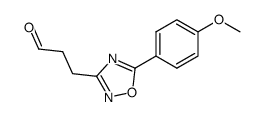 3-[5-(4-methoxyphenyl)-, 2,4-oxadiazol-3-yl]propanal Structure