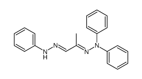 Methyl-glyoxal-1-(phenyl-hydrazon)-2-(diphenyl-hydrazon)结构式