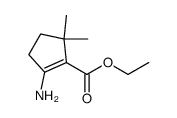 ethyl 2-amino-5,5-dimethylcyclopent-1-enecarboxylate结构式