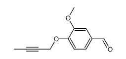 4-(but-2-ynyloxy)-3-methoxybenzaldehyde结构式