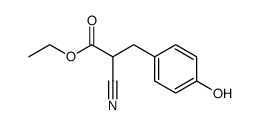 ethyl 2-cyano-3-(4-hydroxyphenyl)propionate Structure