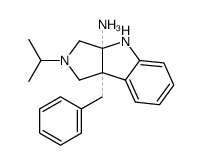 8a-benzyl-2-isopropyl-2,3,4,8b-tetrahydro-1H-pyrrolo[3,4-b]indol-3a-ylamine结构式