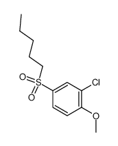 2-chloro-1-methoxy-4-(pentane-1-sulfonyl)-benzene Structure