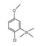 2-chloro-5-methoxyphenyltrimethylsilane Structure