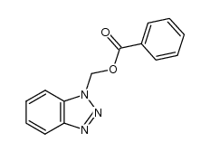 (Benzotriazol-1-yl)methyl benzoate Structure