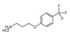 3-(4-(TRIFLUOROMETHYL)PHENOXY)PROPAN-1-AMINE HYDROCHLORIDE结构式