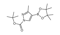 1-Boc-3-Methylpyrazole-4-boronic acid pinacol ester structure