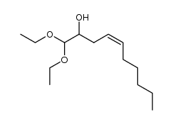 (Z)-1,1-diethoxydec-4-en-2-ol结构式