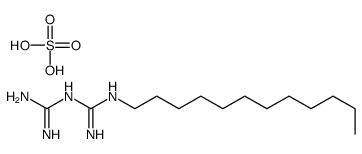 1-(diaminomethylidene)-2-dodecylguanidine,sulfuric acid Structure