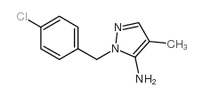 2-(4-CHLORO-BENZYL)-4-METHYL-2H-PYRAZOL-3-YLAMINE structure