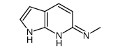 N-甲基-1H-吡咯并[2,3-b]吡啶-6-胺结构式