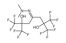1,1,1,7,7,7-Hexafluoro-2,6-dihydroxy-2,6-bis(trifluoromethyl)-4-heptan one dimethyl hydrazone结构式