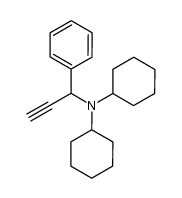 N,N-dicyclohexyl-(1-phenylprop-2-ynyl)amine Structure