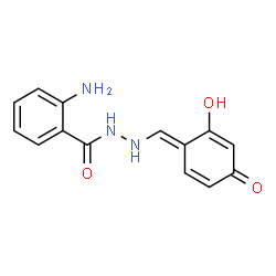 Anthanilic acid N'-[(2,4-dihydroxyphenyl)methylene] hydrazide结构式