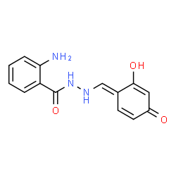 Anthanilic acid N'-[(2,4-dihydroxyphenyl)methylene] hydrazide structure