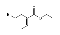 ethyl (E)-2-(2-bromoethyl)-2-butenoate Structure