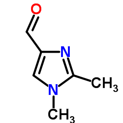 1,2-dimethylimidazole-4-carbaldehyde结构式
