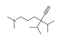 5-(dimethylamino)-2,2-di(propan-2-yl)pentanenitrile结构式