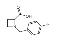 1-[(4-fluorophenyl)methyl]azetidine-2-carboxylic acid Structure