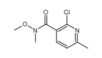2-chloro-N-methoxy-N,6-dimethylpyridine-3-carboxyamide结构式