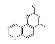 4-methyl-2H,8H-benzo[1,2-b:3,4-b']dipyran-2-one结构式