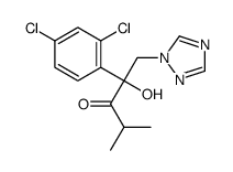 2-(2,4-dichlorophenyl)-2-hydroxy-4-methyl-1-(1,2,4-triazol-1-yl)pentan-3-one结构式