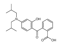 2-[4-[bis(2-methylpropyl)amino]-2-hydroxybenzoyl]benzoic acid结构式