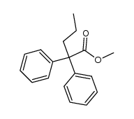 2,2-diphenyl-valeric acid methyl ester Structure