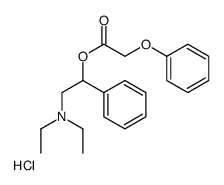 ACETIC ACID, PHENOXY-, alpha-((DIETHYLAMINO)METHYL)BENZYL ESTER, HYDRO CHLORIDE structure