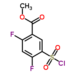Methyl 5-(chlorosulfonyl)-2,4-difluorobenzoate Structure