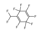1-difluoromethylheptafluoro-1,4-cyclohexadiene Structure