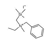 Benzyl-ethyl-methyl-trimethylsilanylmethyl-ammonium; iodide Structure