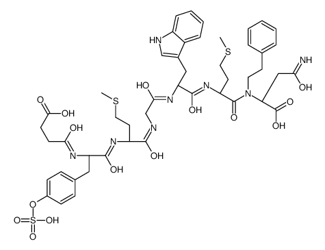 succinyl-tyrosyl-methionyl-glycyl-tryptophyl-methionyl-aspartyl-phenethylamide Structure