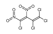 1,1,2,4-tetrachloro-3,4-dinitrobuta-1,3-diene结构式