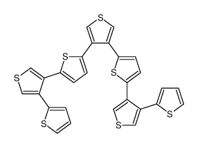 3,4-bis[5-(4-thiophen-2-ylthiophen-3-yl)thiophen-2-yl]thiophene Structure
